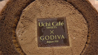Uchi Cafe SWEETS×GODIVAゴディバショコラロールケーキ3